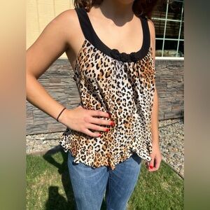 Vintage Y2K Leopard Cami (Medium)